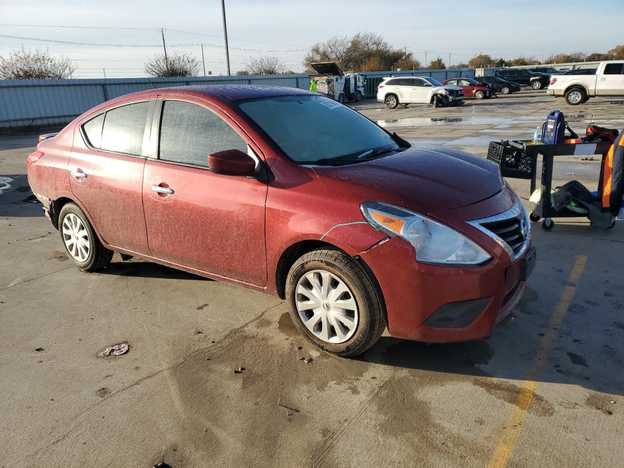 2019 Nissan Versa VIN 3N1CN7AP0KL876207 Copart auction photo, all over damage thumbnail 4
