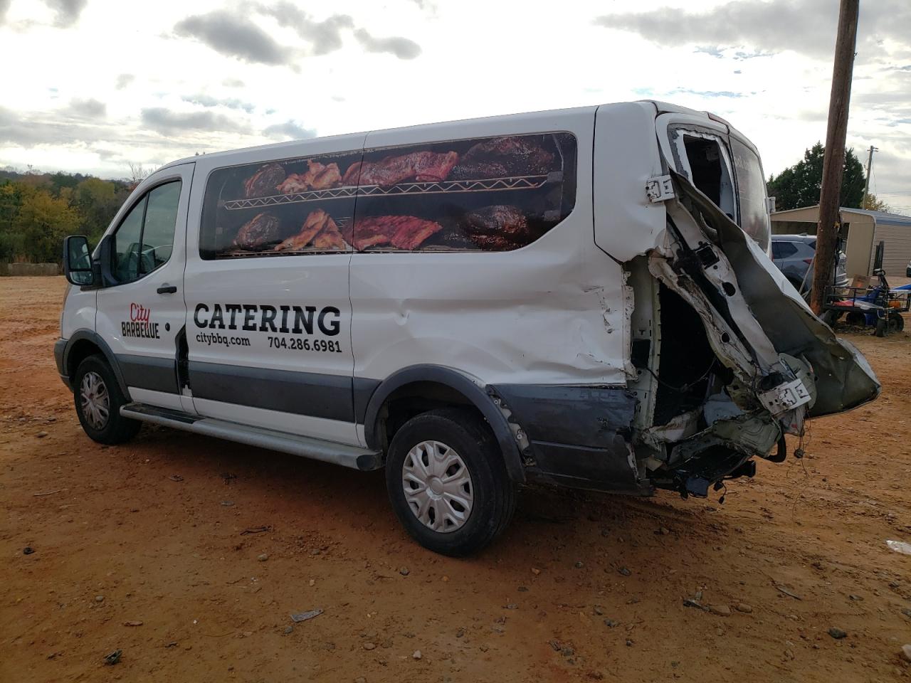 2016 Ford Transit VIN 1FTYR1ZM7GKB35821 Copart auction photo, rear end / front end damage thumbnail 2