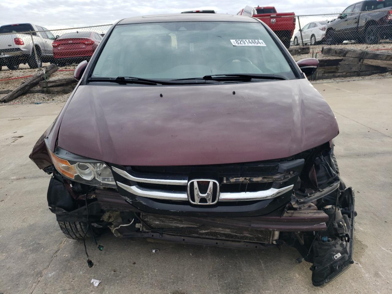 2016 Honda Odyssey VIN 5FNRL5H99GB145631 Copart auction photo, front end damage thumbnail 5