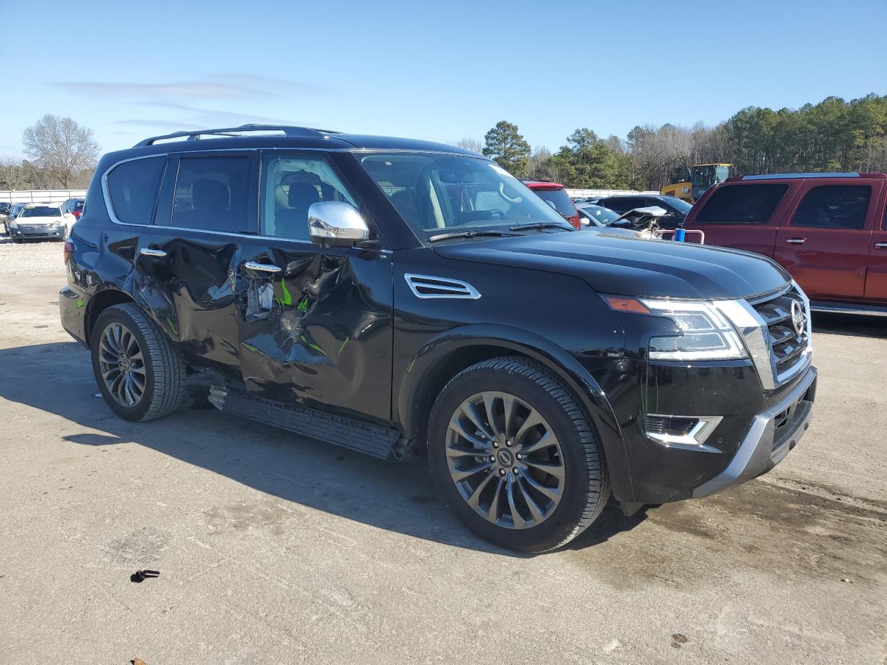 2024 Nissan Armada VIN JN8AY2DB9R9853224 Copart auction photo, side damage thumbnail 4