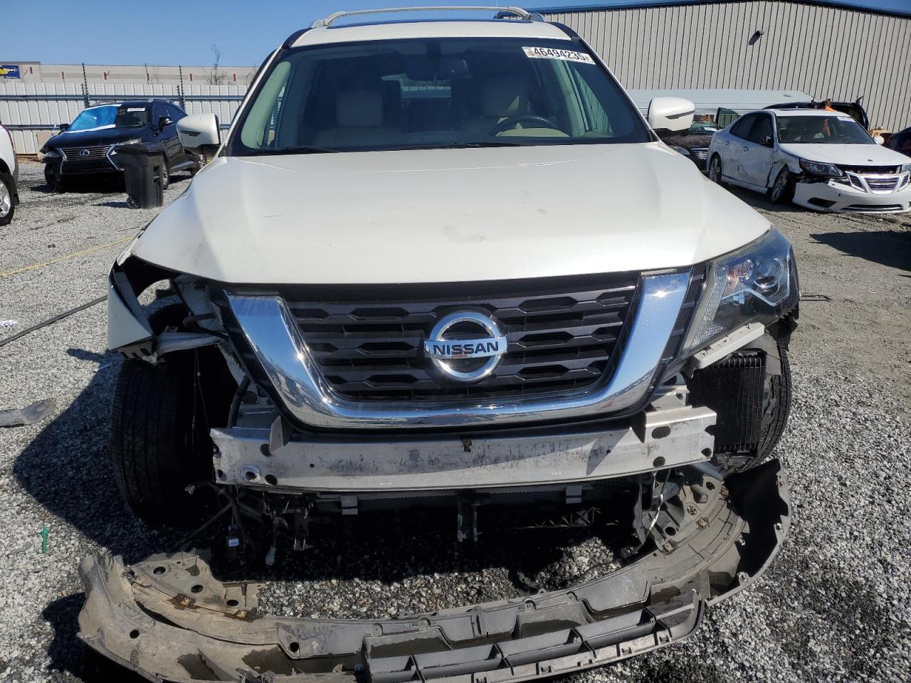 2017 Nissan Pathfinder VIN 5N1DR2MM6HC633480 Copart auction photo, front end / rear end damage thumbnail 5