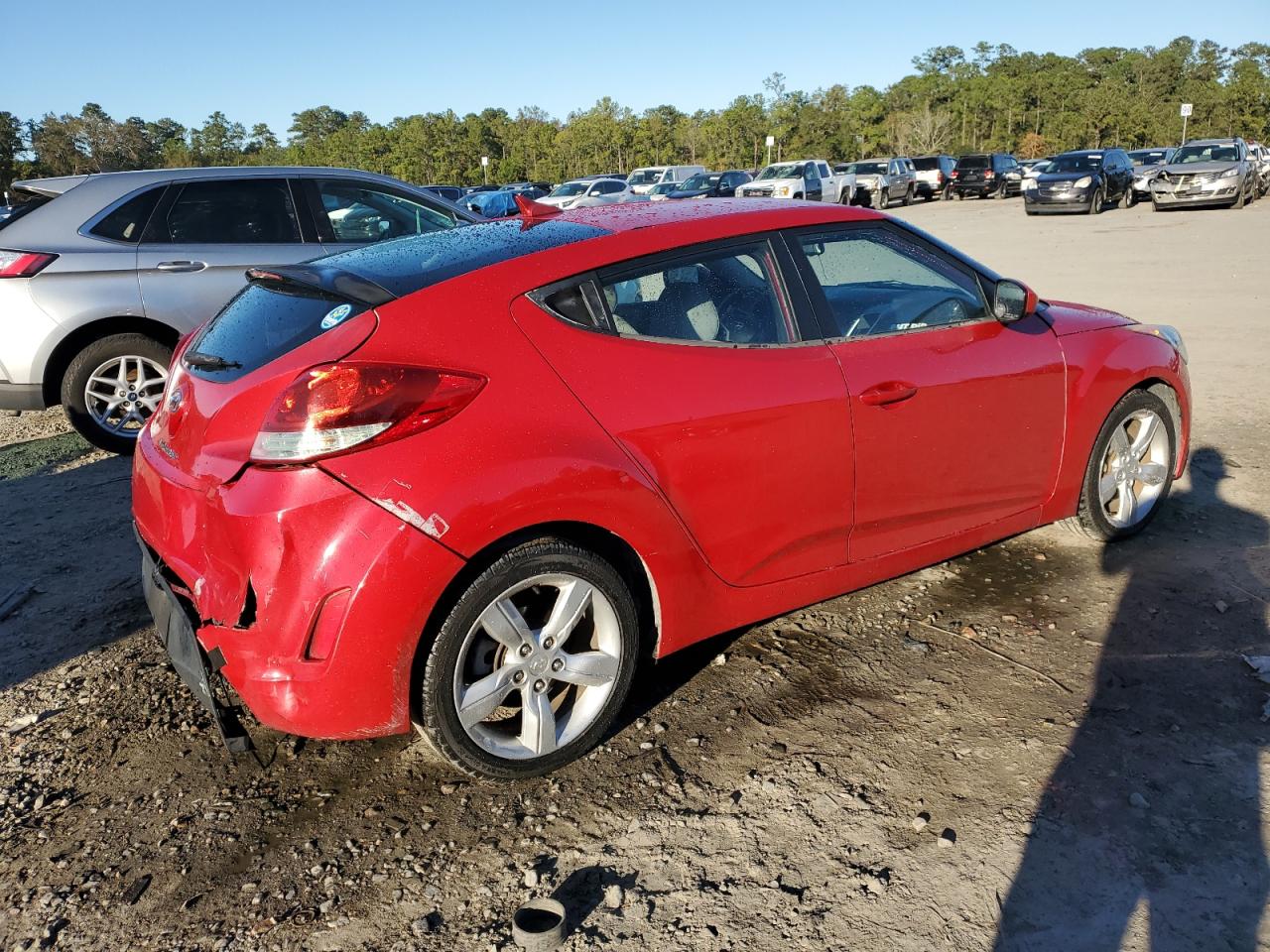2012 Hyundai Veloster VIN KMHTC6AD1CU036717 Copart auction photo, front end / rear end damage thumbnail 3