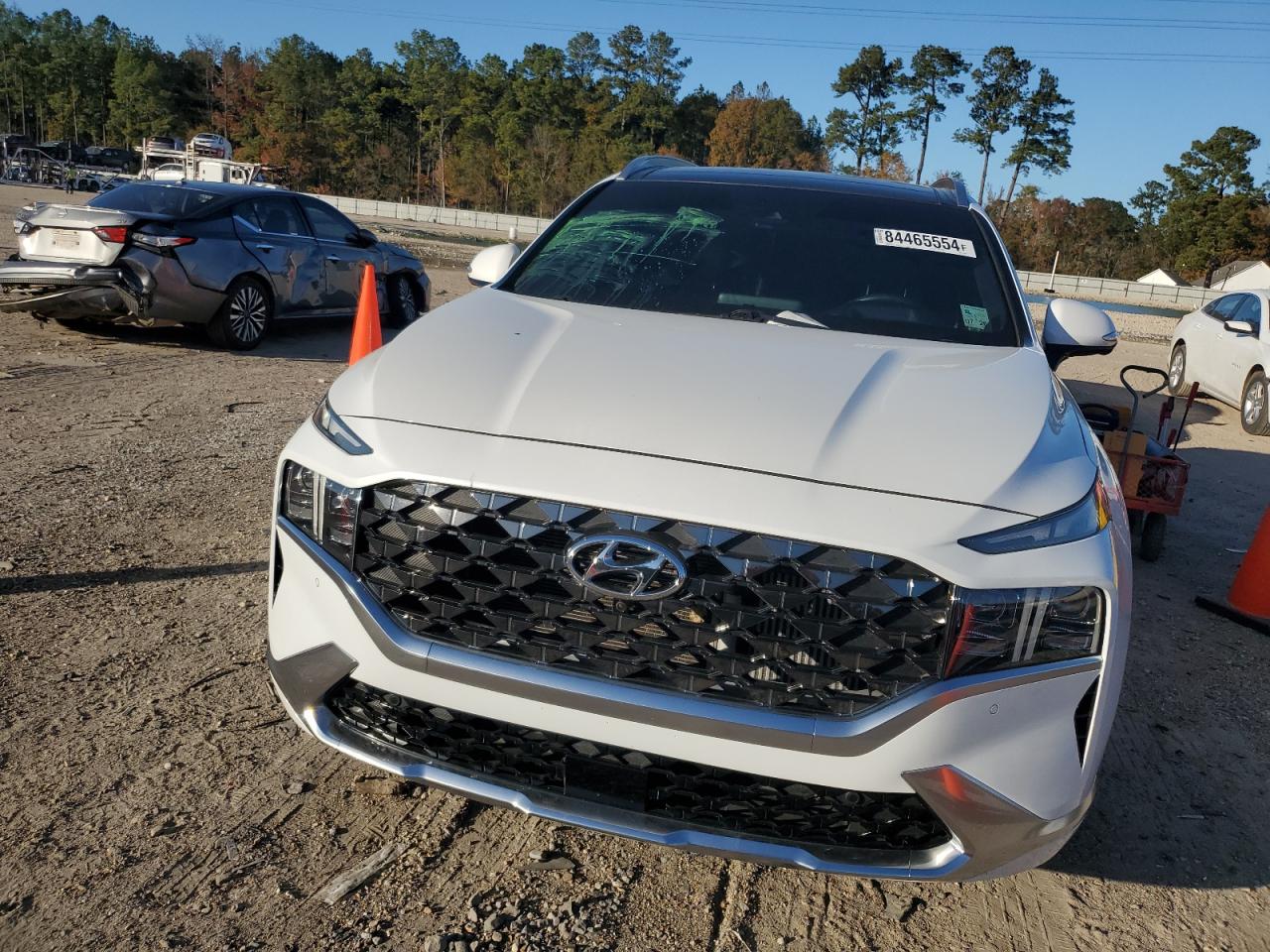 2022 Hyundai Santa Fe VIN 5NMS54AL1NH441458 Copart auction photo, rear end damage thumbnail 5