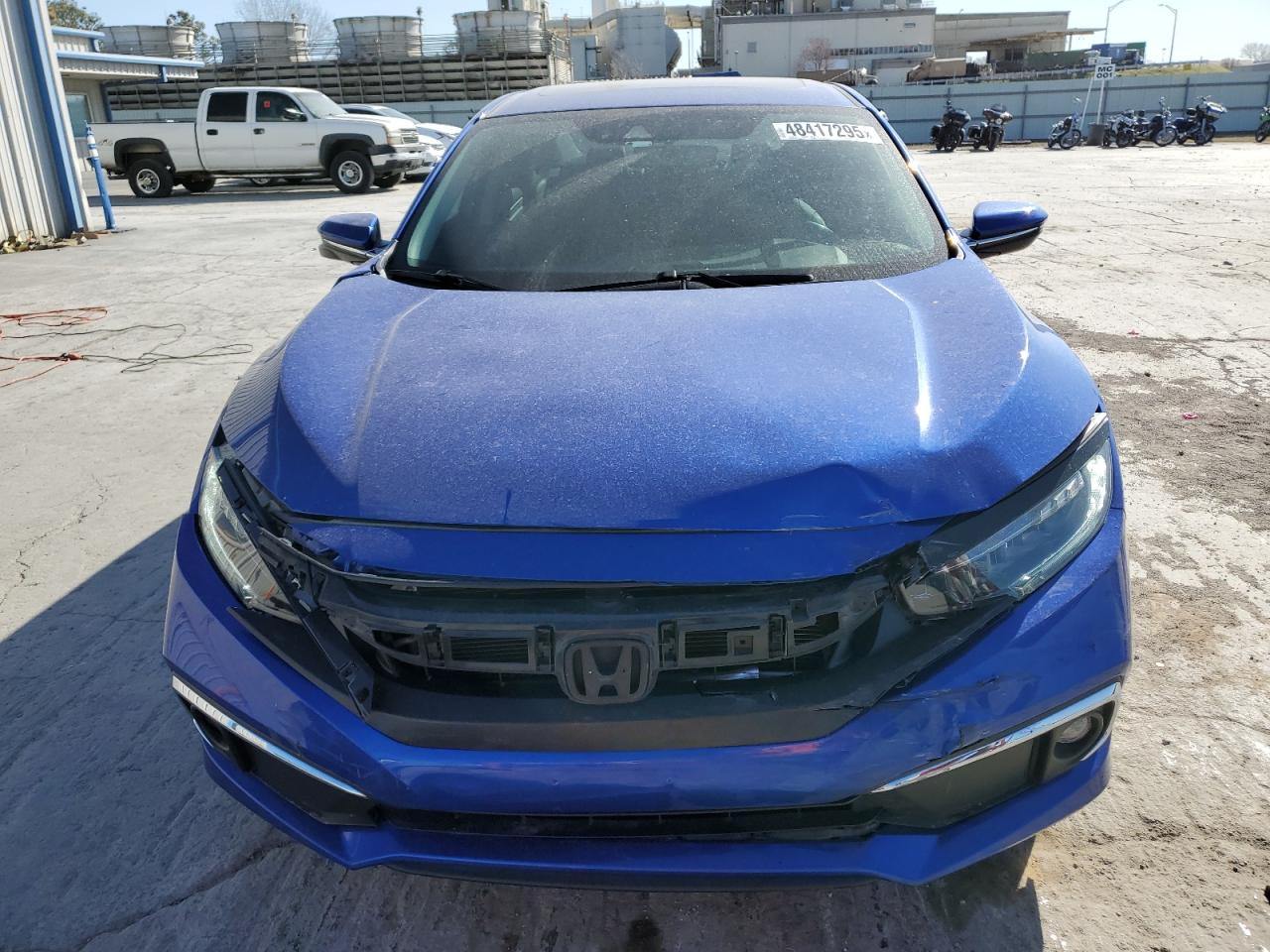 2020 Honda Civic VIN 19XFC1F95LE000309 Copart auction photo, front end / side damage thumbnail 5