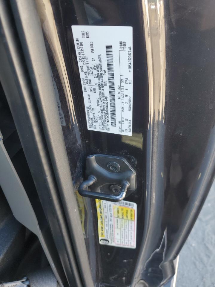 2019 Ford F-150 VIN 1FTEX1CB8KKD32148 Copart auction photo, front end damage thumbnail 13