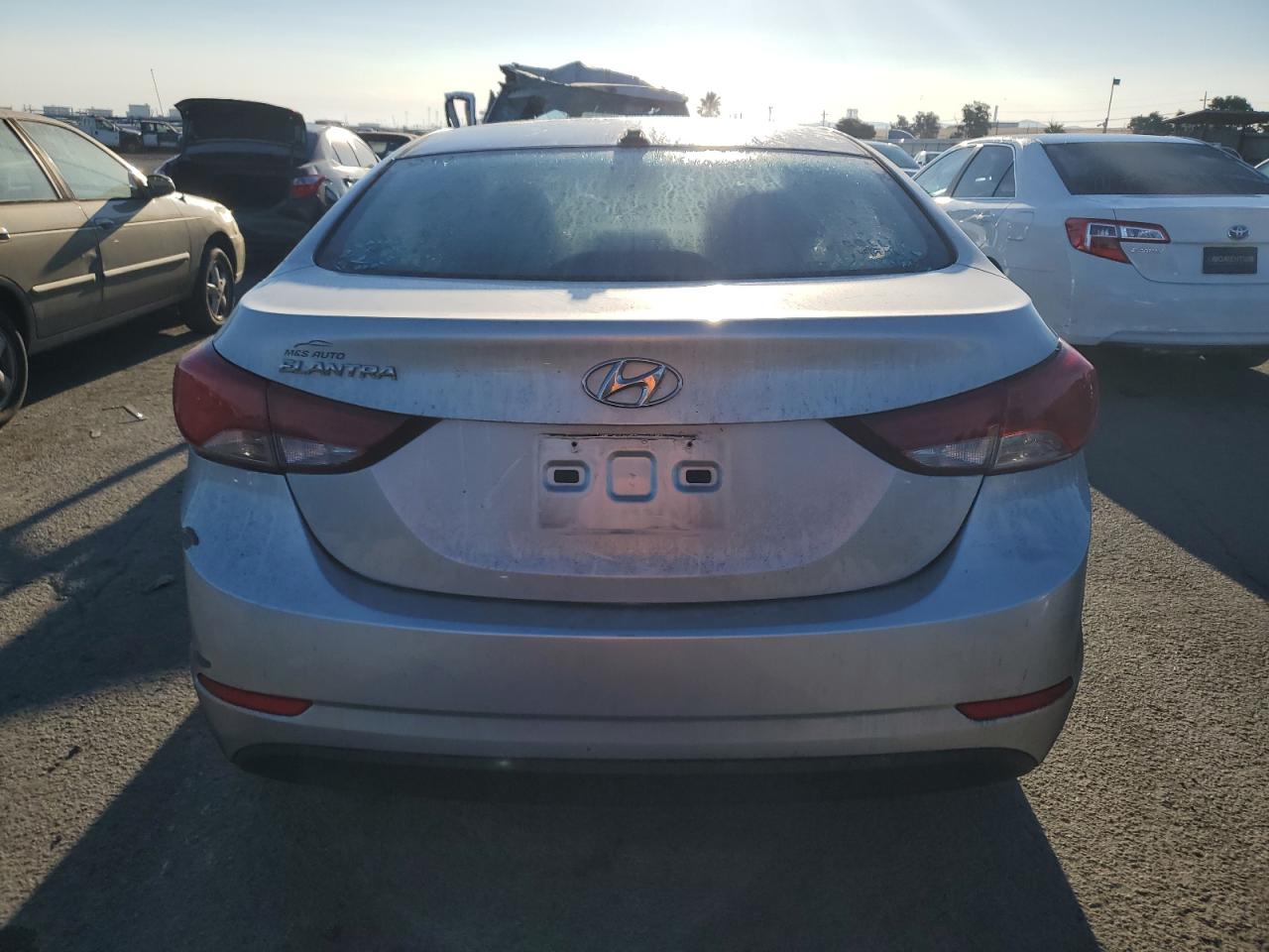 2016 Hyundai Elantra VIN KMHDH4AE4GU531065 Copart auction photo, vandalism / all over damage thumbnail 6