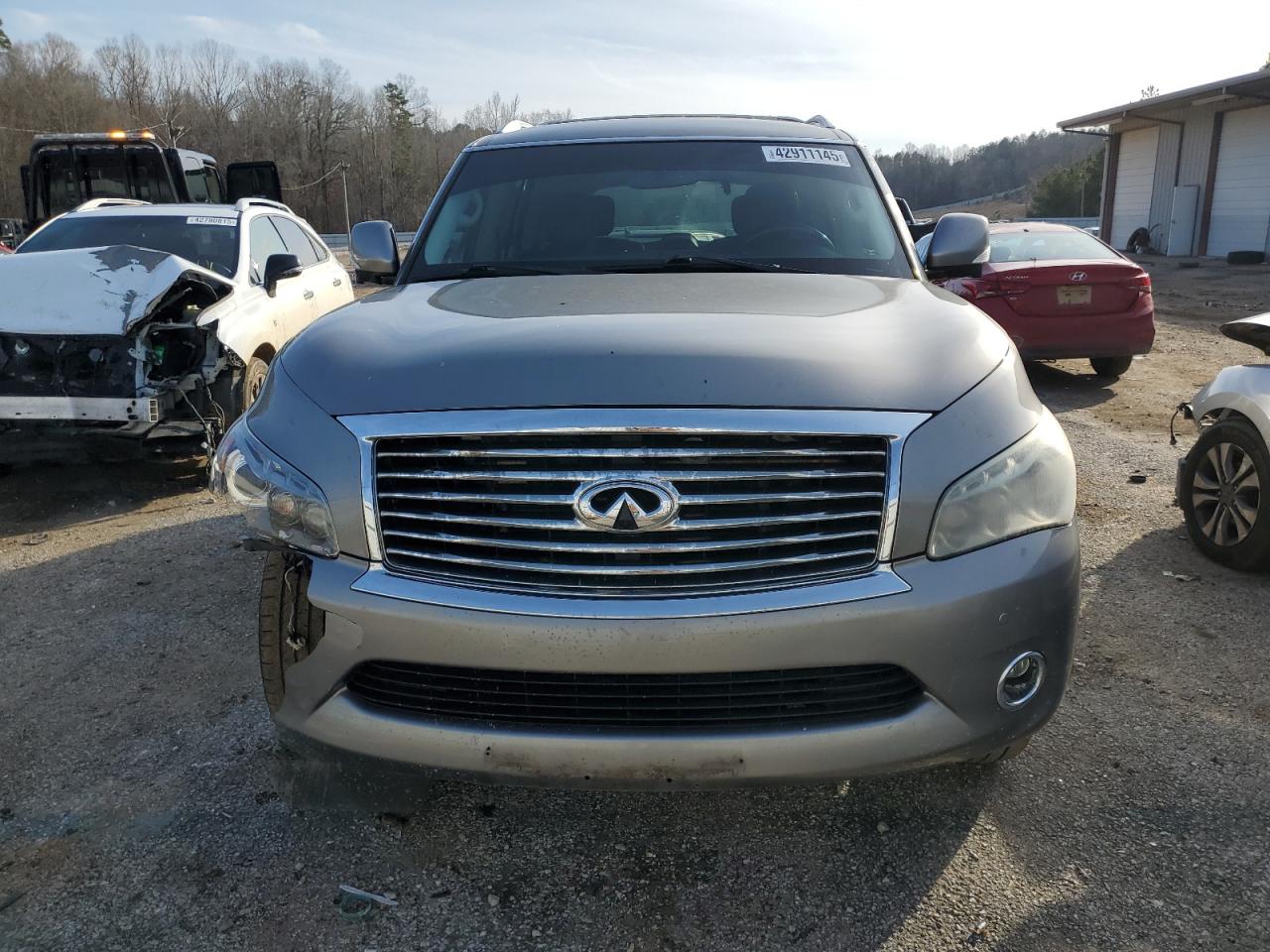 2013 Infiniti QX56 VIN JN8AZ2NFXD9530842 Copart auction photo, front end damage thumbnail 5