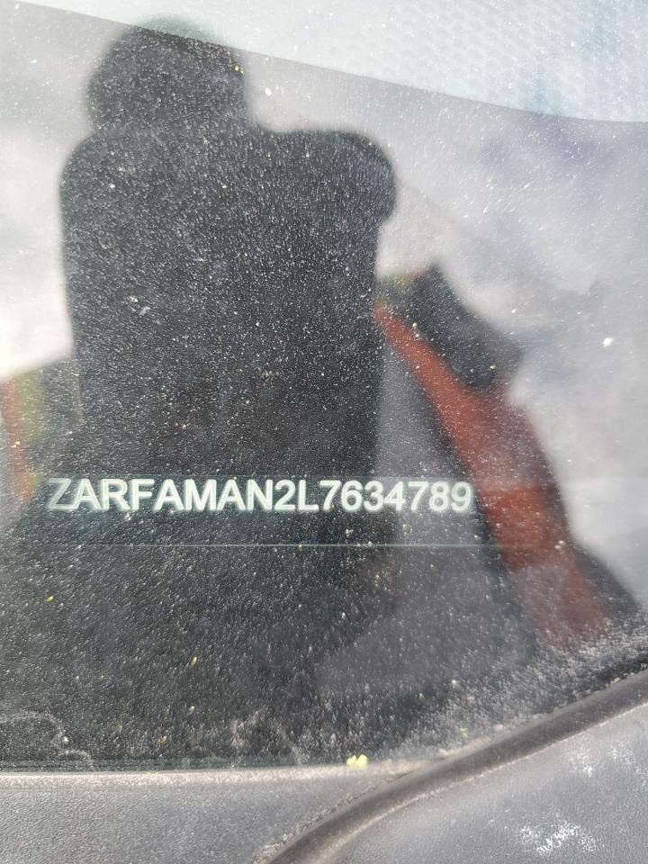 2020 Alfa Romeo Giulia VIN ZARFAMAN2L7634789 Copart auction photo, side / front end damage thumbnail 12