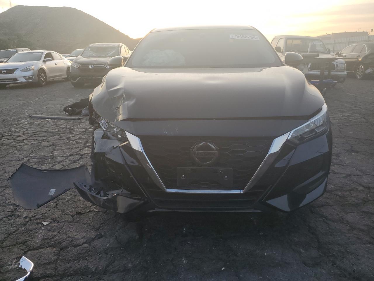 2021 Nissan Sentra VIN 3N1AB8CV4MY238596 Copart auction photo, front end damage thumbnail 5