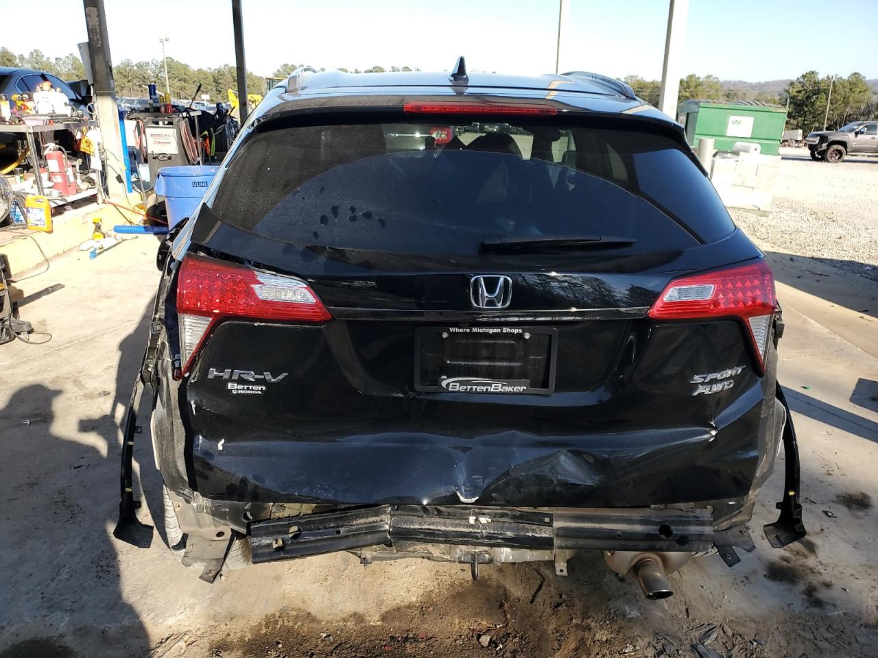 2021 Honda HR-V VIN 3CZRU6H15MM733993 Copart auction photo, rear end / front end damage thumbnail 6