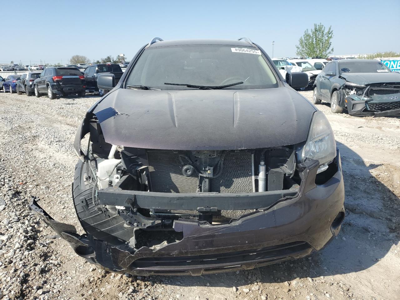 2015 Nissan Rogue VIN JN8AS5MT7FW653158 Copart auction photo, front end / hail damage thumbnail 5