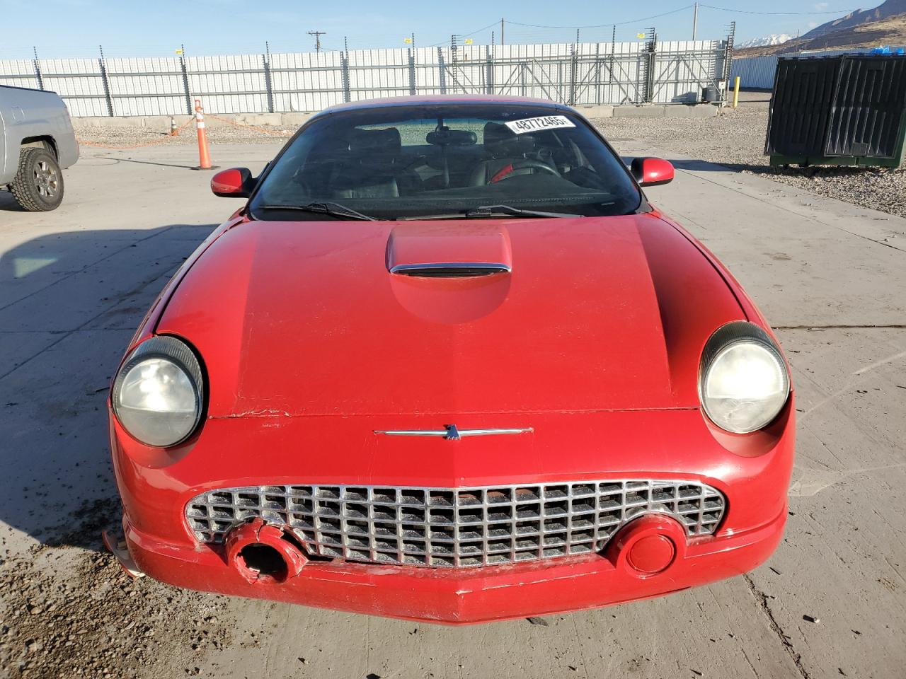 2002 Ford Thunderbird VIN 1FAHP60A82Y118169 Copart auction photo, front end / side damage thumbnail 5