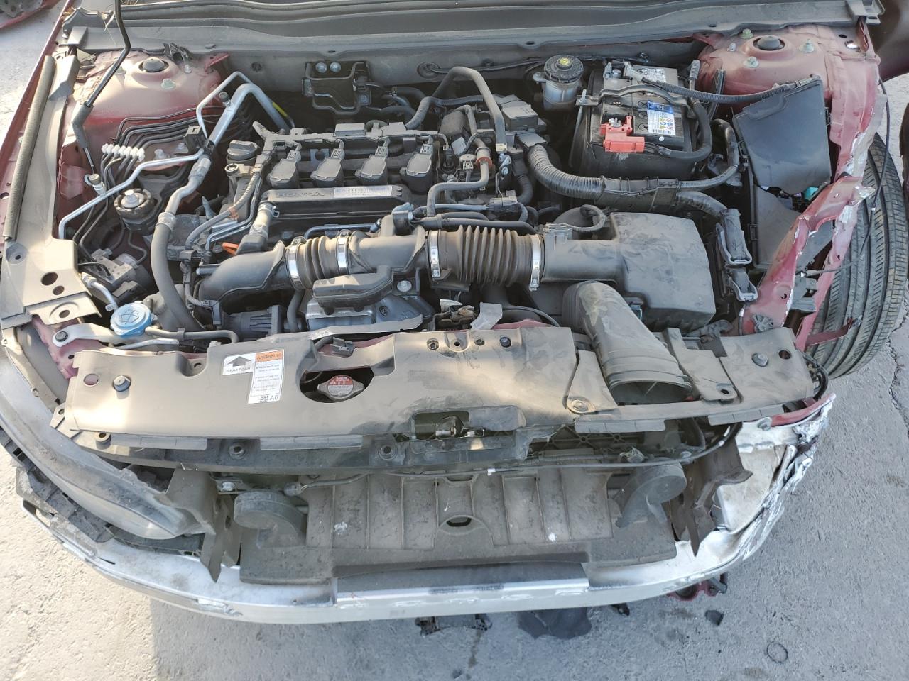 2019 Honda Accord VIN 1HGCV1F3XKA000561 Copart auction photo, front end / mechanical damage thumbnail 11