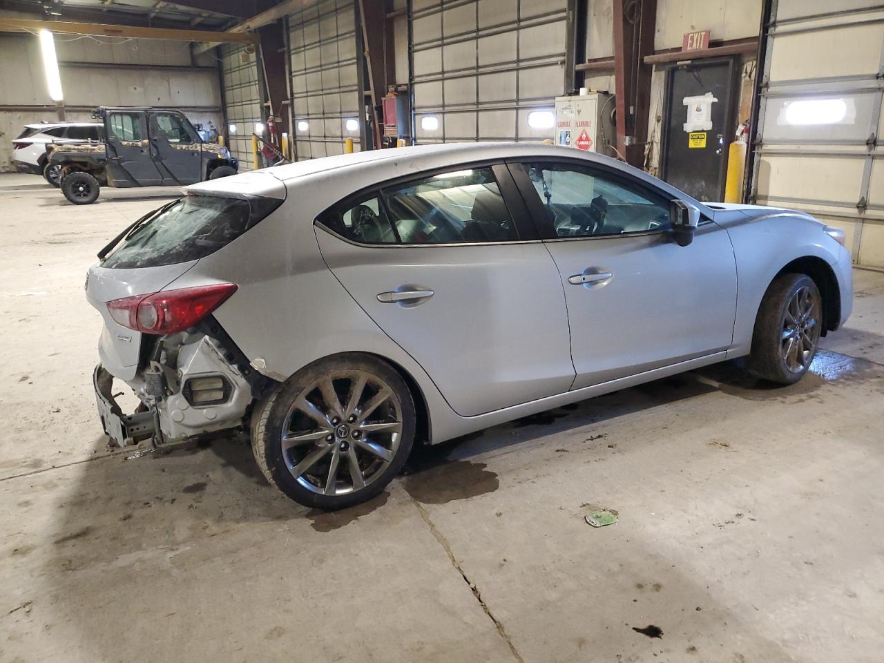 2018 Mazda 3 VIN 3MZBN1L37JM199419 Copart auction photo, all over / undercarriage damage thumbnail 3