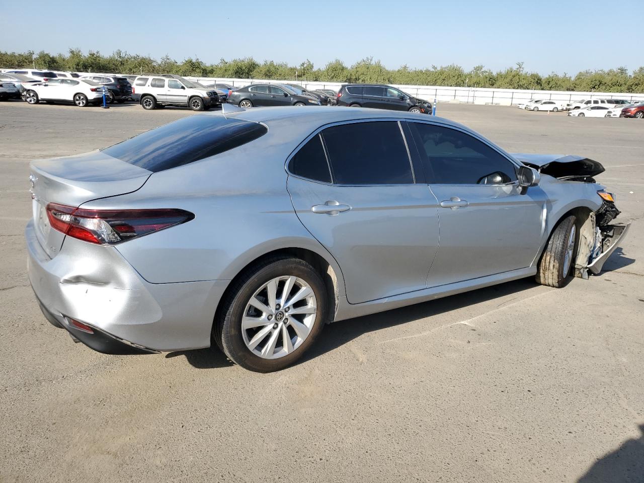 2023 Toyota Camry VIN 4T1C11AK3PU168715 Copart auction photo, front end / rear end damage thumbnail 3