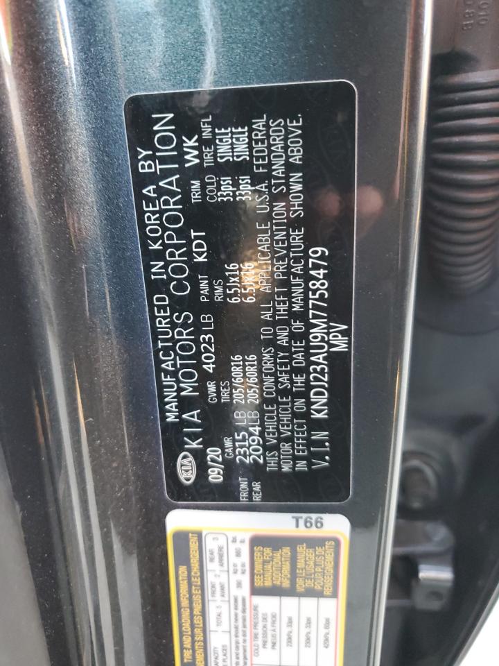 2021 KIA Soul VIN KNDJ23AU9M7758479 Copart auction photo, all over damage thumbnail 13