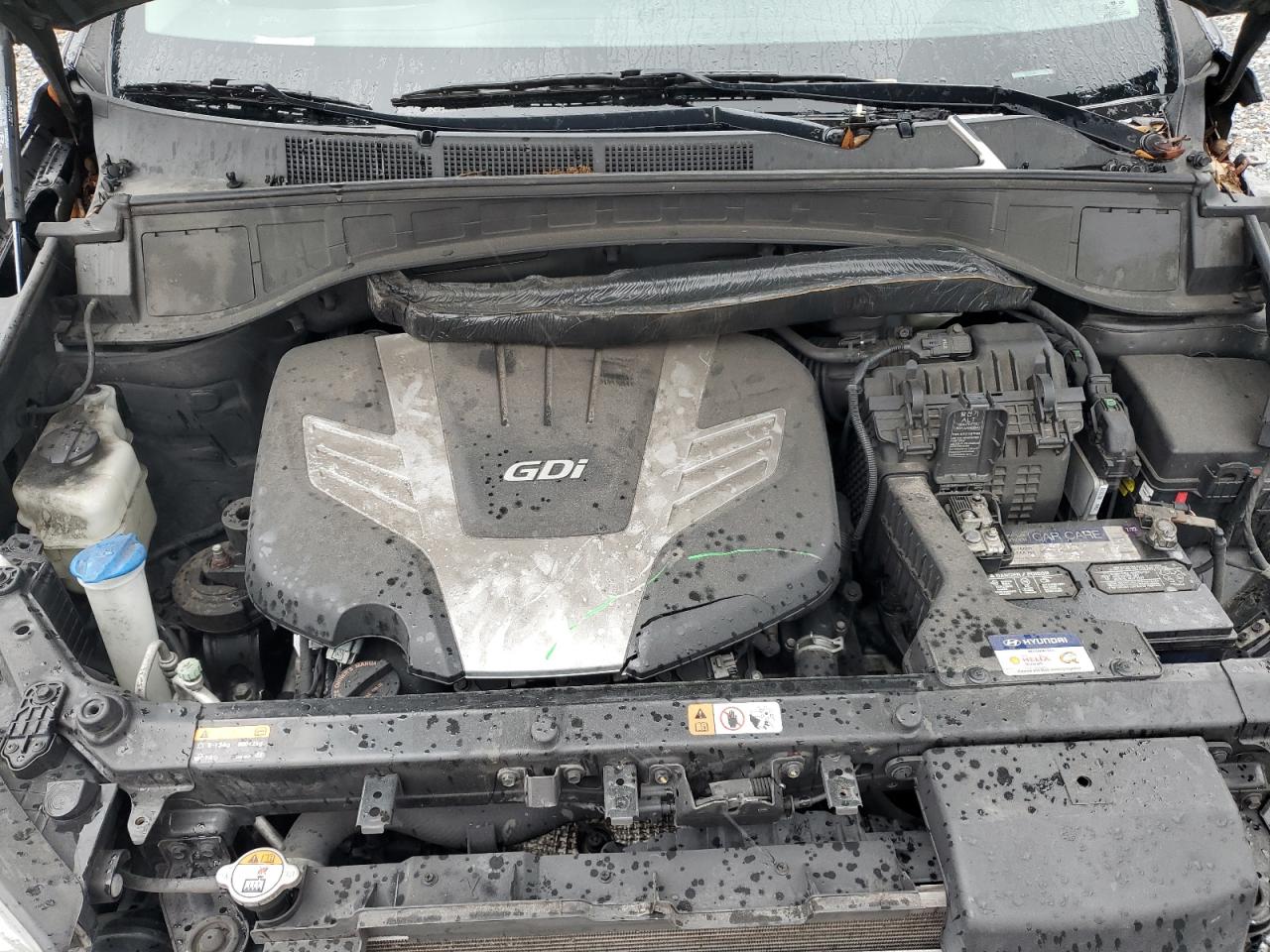 2016 Hyundai Santa Fe VIN KM8SM4HF2GU135895 Copart auction photo, front end damage thumbnail 12