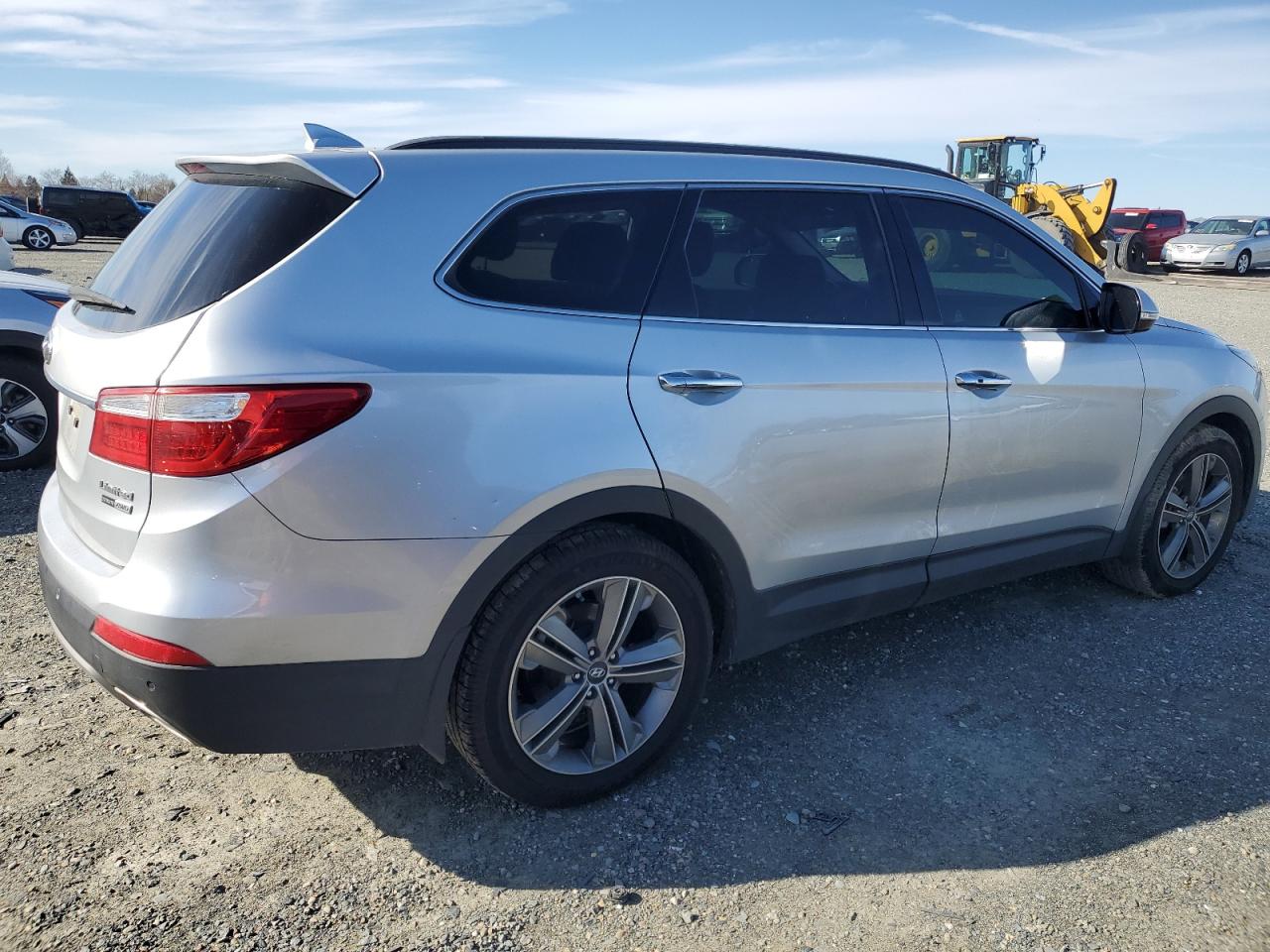 2015 Hyundai Santa Fe VIN KM8SRDHF6FU106643 Copart auction photo, side damage thumbnail 3