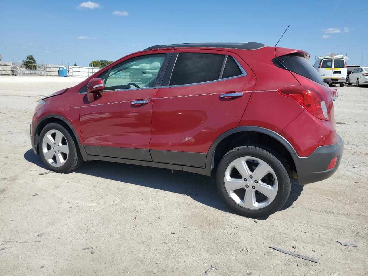 2015 Buick Encore VIN KL4CJCSB5FB202589 Copart auction photo, front end / undercarriage damage thumbnail 2