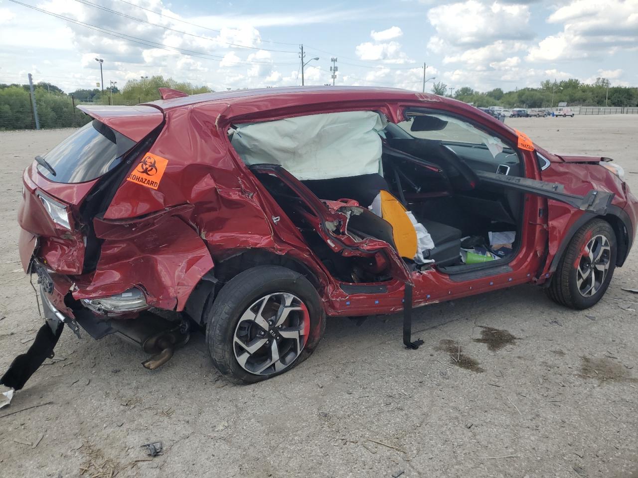 2021 KIA Sportage VIN KNDPMCAC0M7941250 Copart auction photo, rear end / mechanical damage thumbnail 3