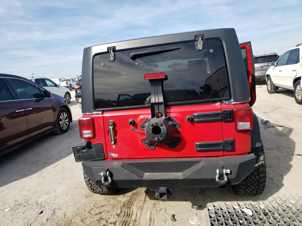 2009 Jeep Wrangler VIN 1J4GB39159L753812 Copart auction photo, front end / side damage thumbnail 6