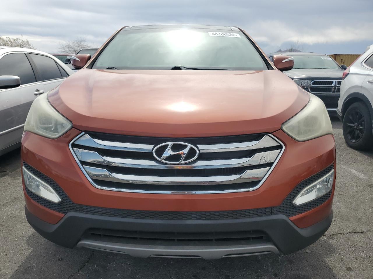 2013 Hyundai Santa Fe VIN 5XYZW3LAXDG068544 Copart auction photo, rear end / undercarriage damage thumbnail 5