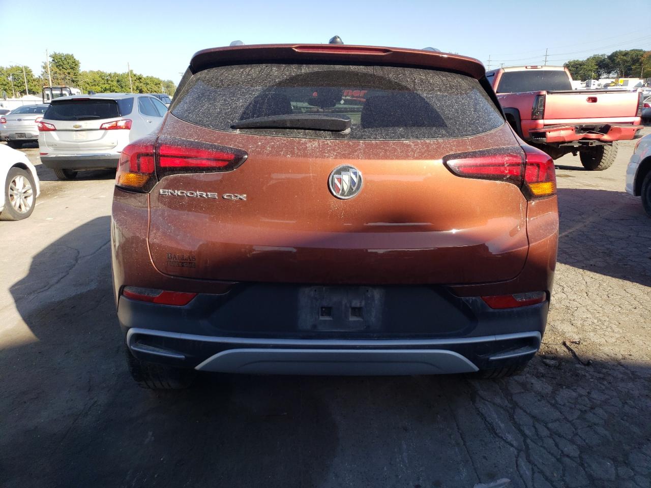2021 Buick Encore VIN KL4MMDS28MB123724 Copart auction photo, front end / side damage thumbnail 6