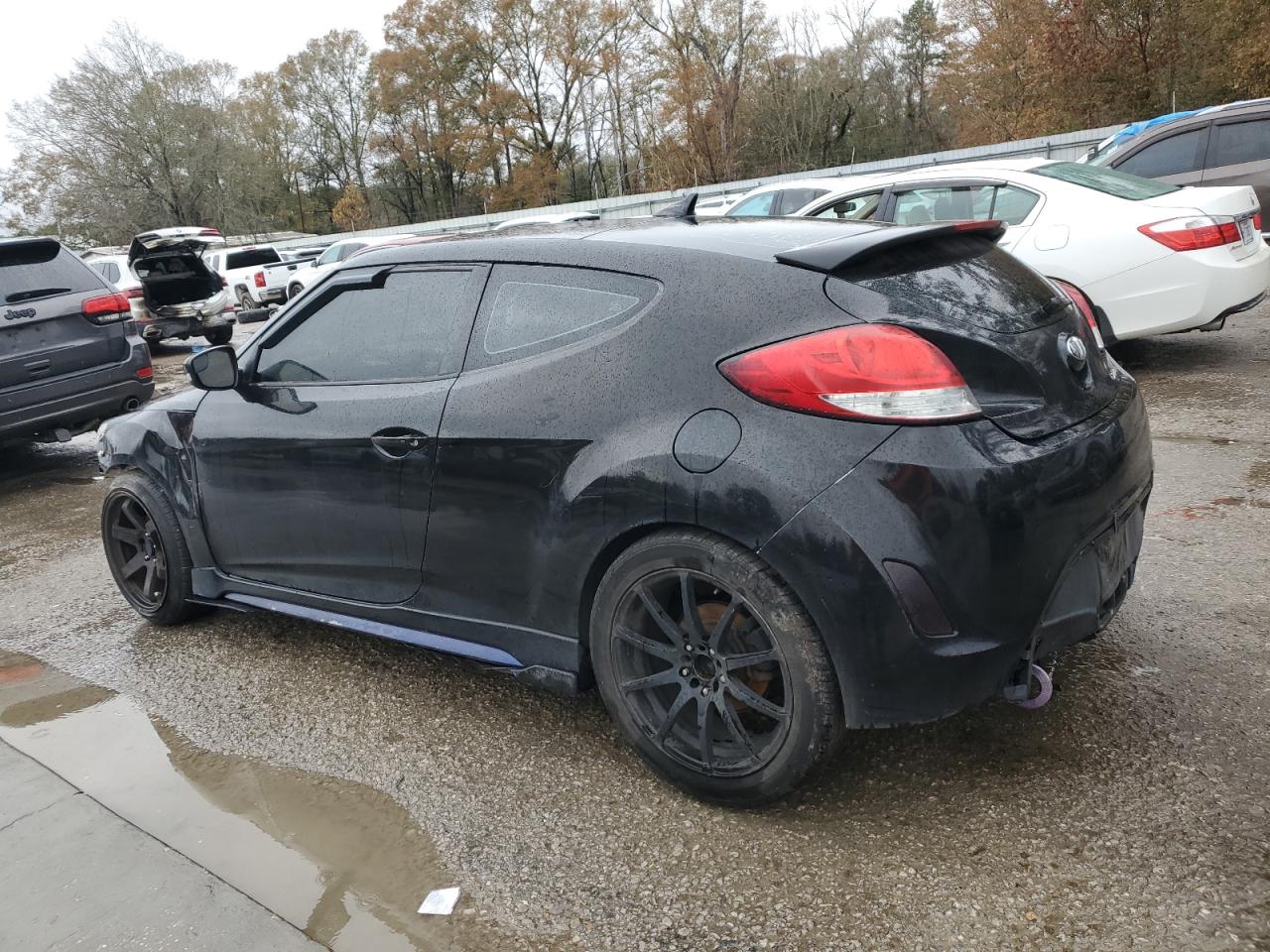2014 Hyundai Veloster VIN KMHTC6AE1EU201760 Copart auction photo, front end damage thumbnail 2