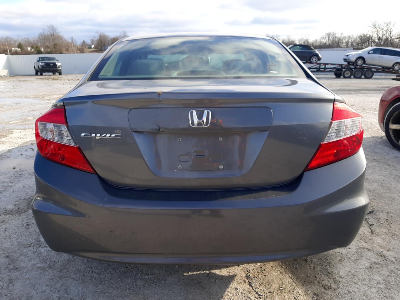 2012 Honda Civic VIN 19XFB2F53CE035758 Copart auction photo, rear end / front end damage thumbnail 6