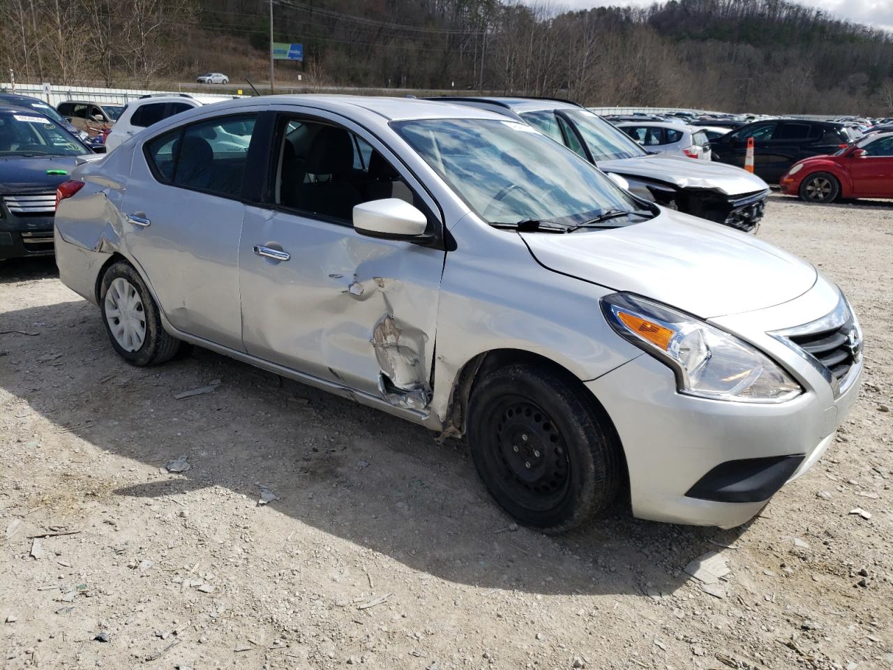 2019 Nissan Versa VIN 3N1CN7AP8KL865472 Copart auction photo, side / rear end damage thumbnail 4