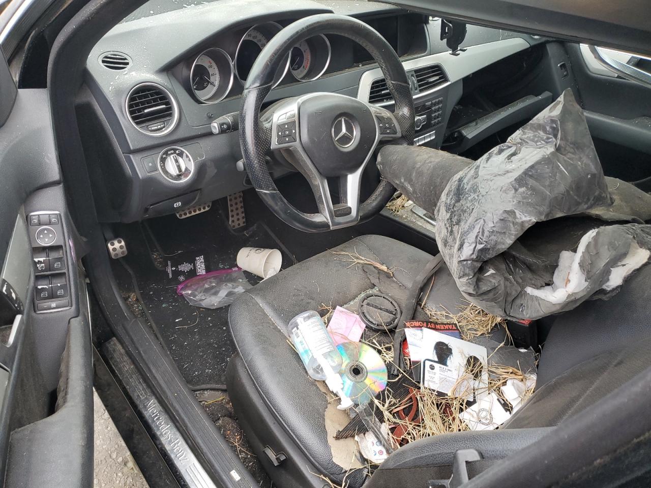 2014 Mercedes-Benz C-klasse VIN WDDGF4HBXEG192624 Copart auction photo, all over damage thumbnail 8