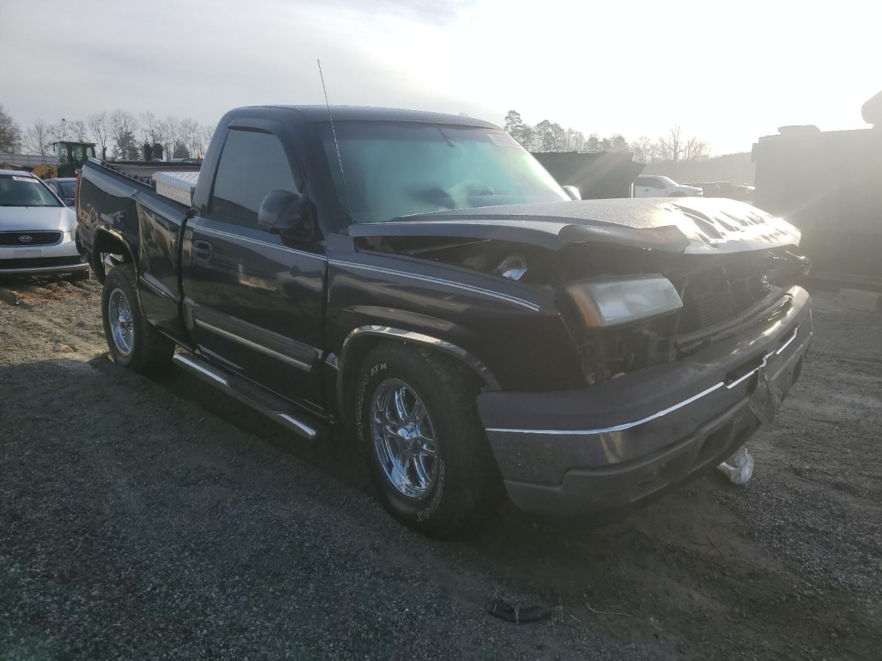 2005 Chevrolet Silverado VIN 1GCEK14T25Z163195 Copart auction photo, all over damage thumbnail 4