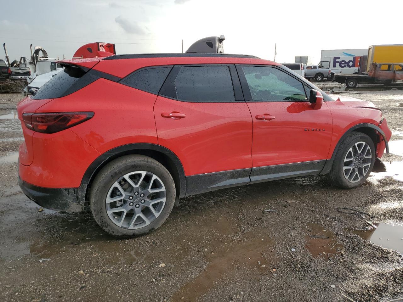 2023 Chevrolet Blazer VIN 3GNKBERSXPS177296 Copart auction photo, front end / minor dent/scratches damage thumbnail 3