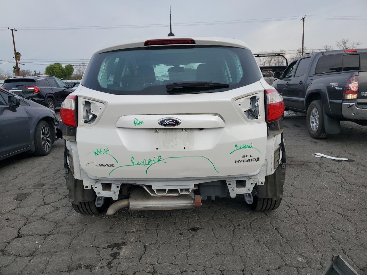 2013 Ford C-MAX VIN 1FADP5BU3DL556887 Copart auction photo, rear end / side damage thumbnail 6