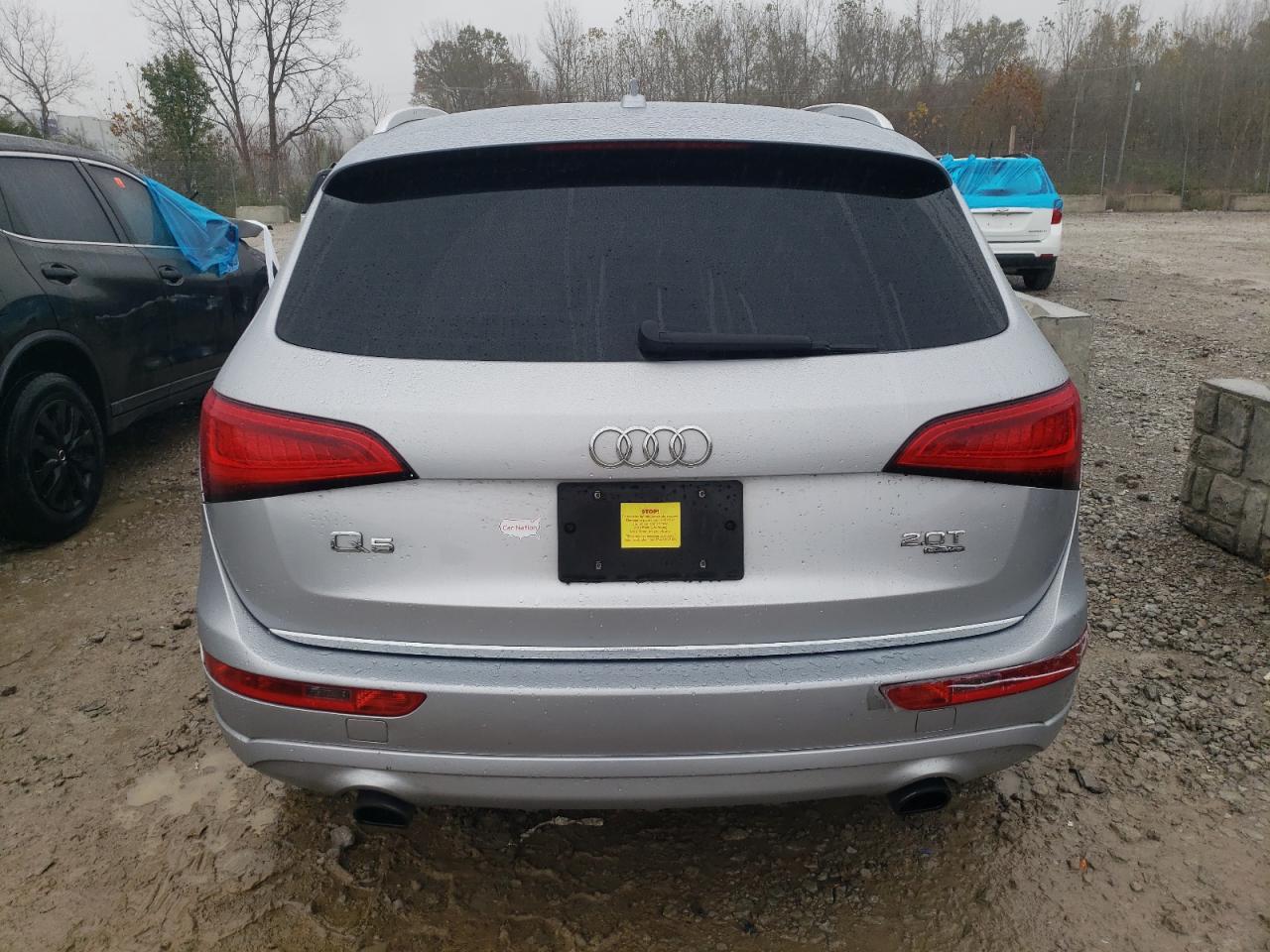 2015 Audi Q5 VIN WA1CFAFP9FA007399 Copart auction photo, front end / side damage thumbnail 6