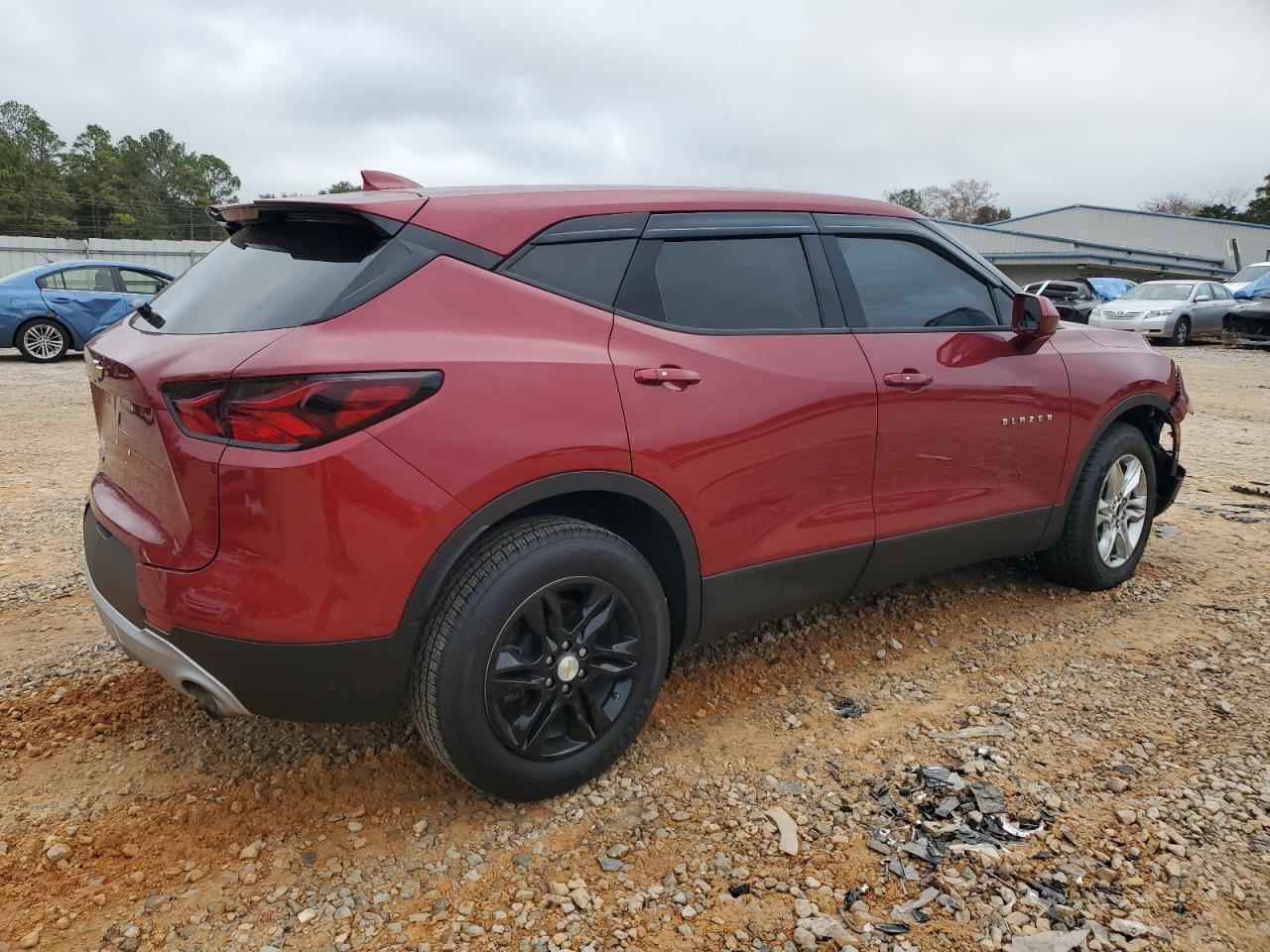 2020 Chevrolet Blazer VIN 3GNKBCRS8LS549278 Copart auction photo, front end / rear end damage thumbnail 3
