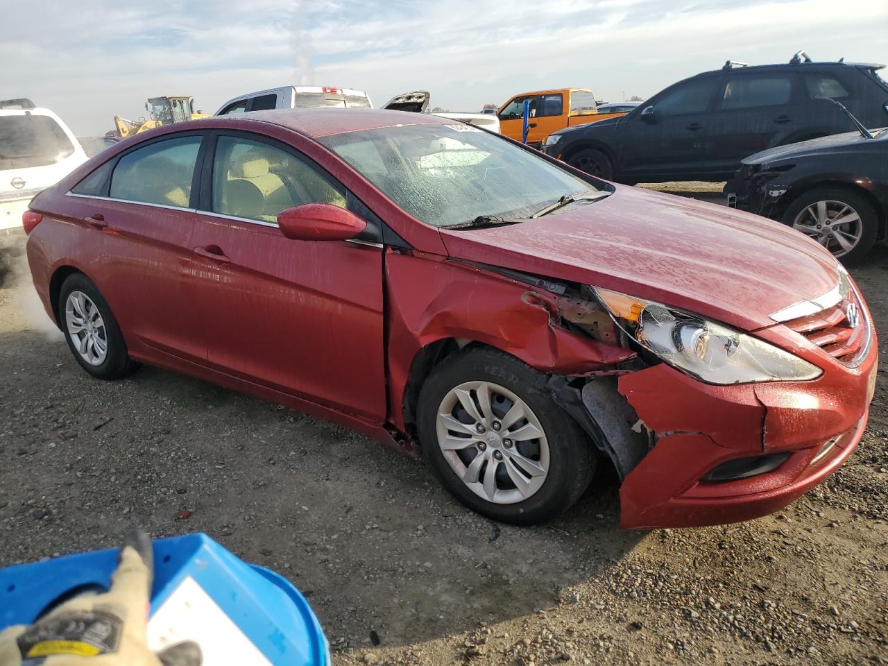 2012 Hyundai Sonata VIN 5NPEB4AC0CH451792 Copart auction photo, front end damage thumbnail 4