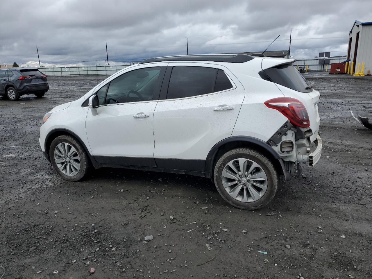 2017 Buick Encore VIN KL4CJASB6HB174034 Copart auction photo, rear end / side damage thumbnail 2