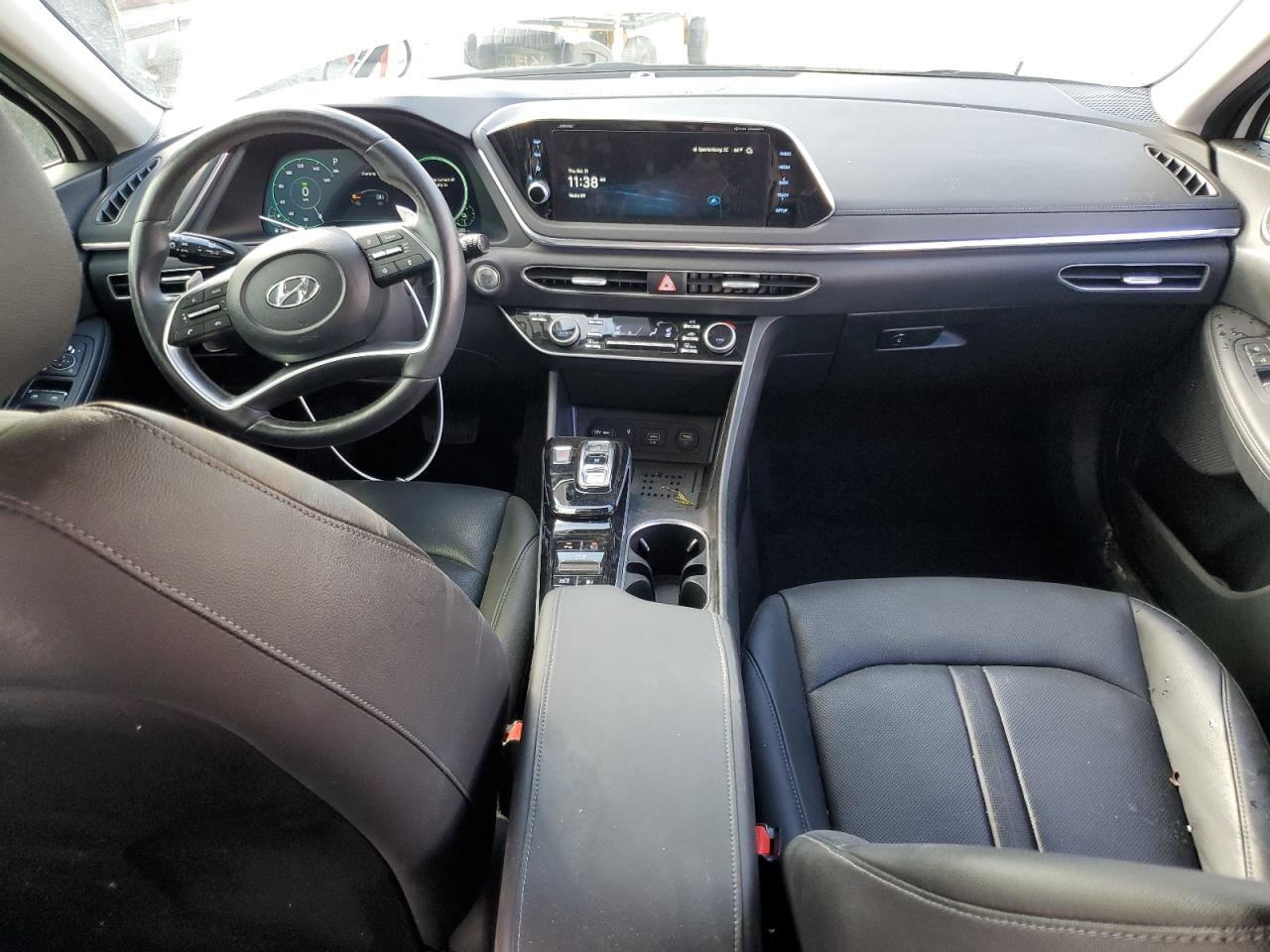 2023 Hyundai Sonata VIN KMHL54JJ9PA054507 Copart auction photo, top/roof damage thumbnail 8