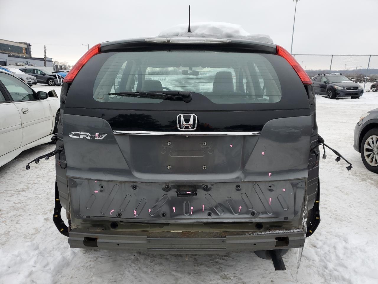 2014 Honda CR-V VIN 5J6RM3H35EL006162 Copart auction photo, rear end / undercarriage damage thumbnail 6