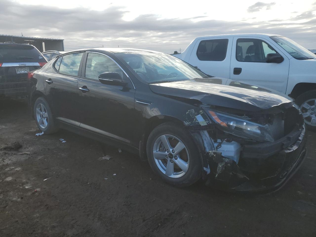2015 KIA Optima VIN 5XXGM4A78FG422806 Copart auction photo, front end damage thumbnail 4