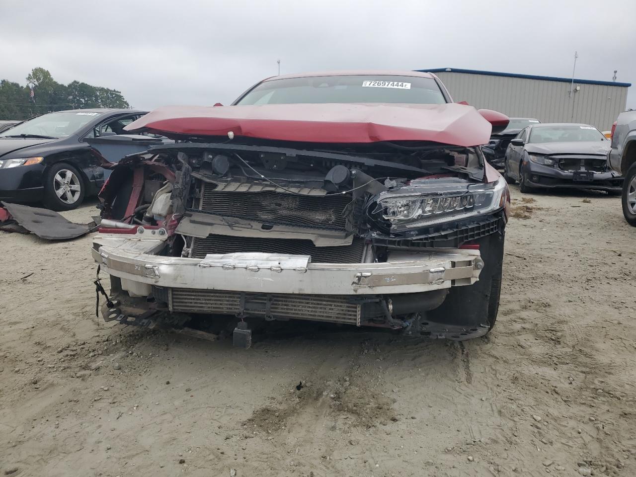 2019 Honda Accord VIN 1HGCV1F16KA038061 Copart auction photo, rear end / front end damage thumbnail 5