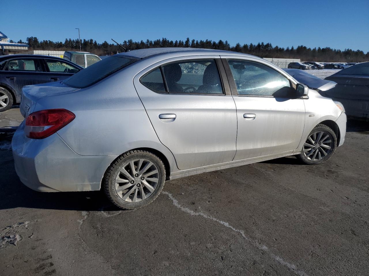 2019 Mitsubishi Mirage VIN ML32F3FJ2KHF07887 Copart auction photo, front end / rear end damage thumbnail 3