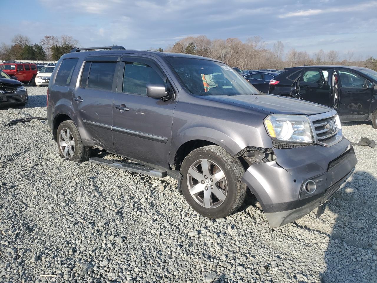 2014 Honda Pilot VIN 5FNYF4H93EB014625 Copart auction photo, all over damage thumbnail 4