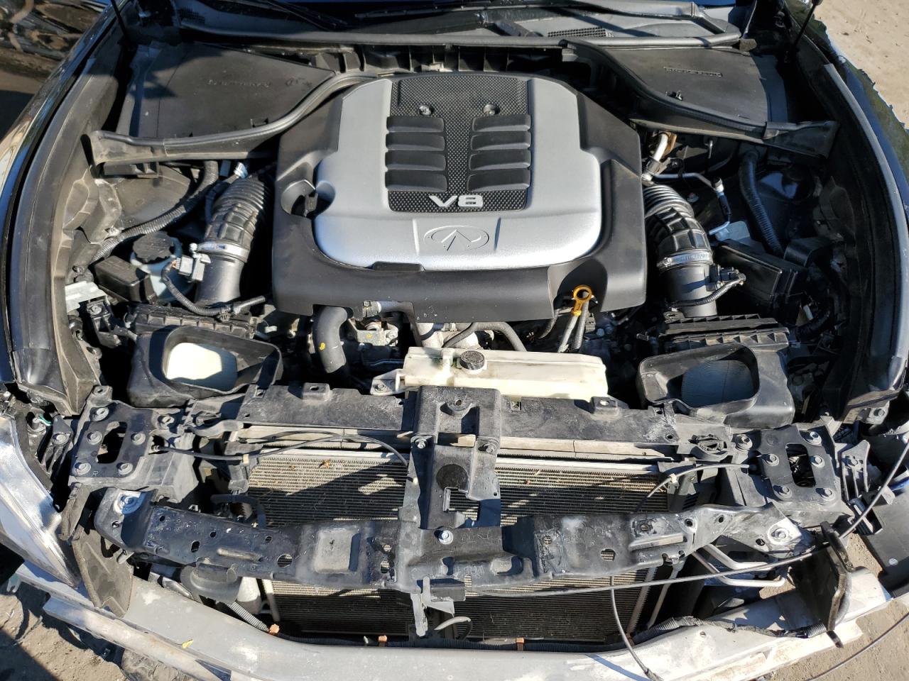 2013 Infiniti M VIN JN1AY1AP6DM540064 Copart auction photo, front end / side damage thumbnail 11