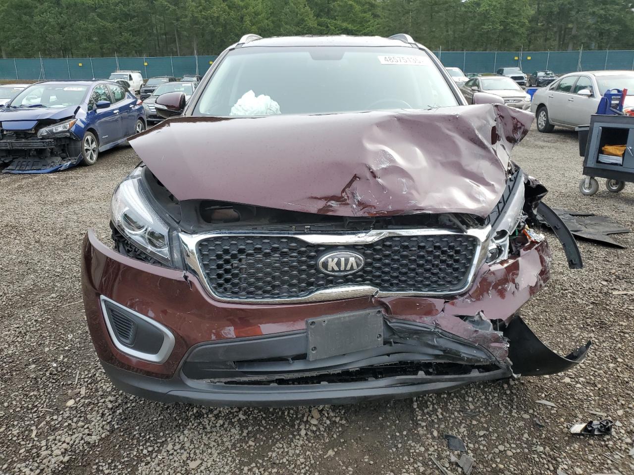 2018 KIA Sorento VIN 5XYPGDA32JG367939 Copart auction photo, front end / mechanical damage thumbnail 5