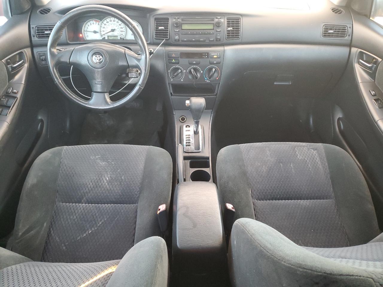 2005 Toyota Corolla VIN 2T1BR32E65C550552 Copart auction photo, front end / rear end damage thumbnail 8