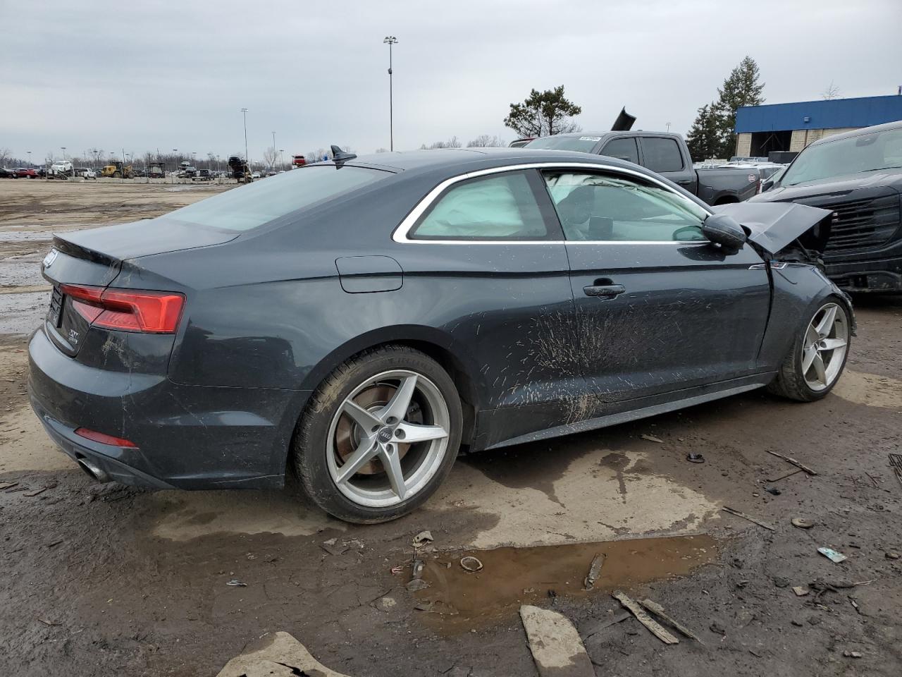 2018 Audi A5 VIN WAU7NAF58JA004413 Copart auction photo, front end damage thumbnail 3