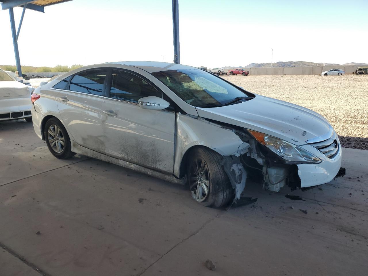 2014 Hyundai Sonata VIN 5NPEB4AC0EH902819 Copart auction photo, front end / side damage thumbnail 4