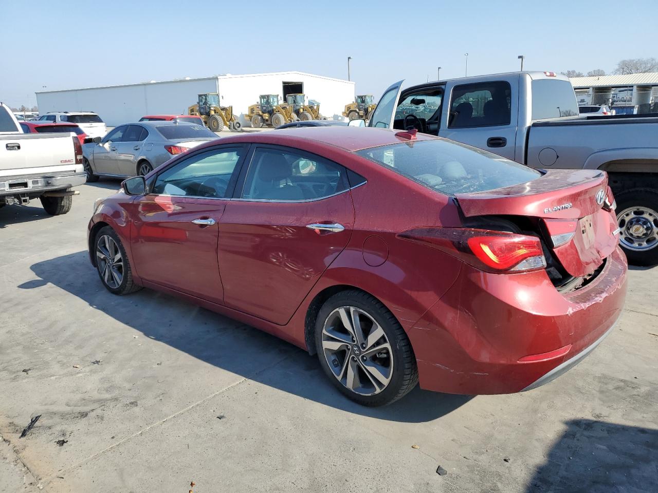2015 Hyundai Elantra VIN 5NPDH4AE3FH548095 Copart auction photo, rear end / front end damage thumbnail 2
